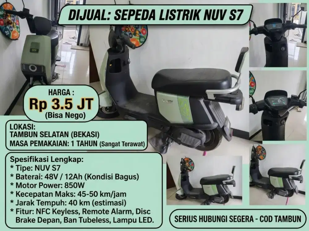 Jual Bekas Sepeda Listrik NUV S7 Veriton