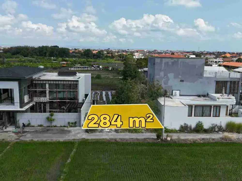 Tanah Plot Kecil Link Villa View Sawah Kedampang Kerobokan Bali