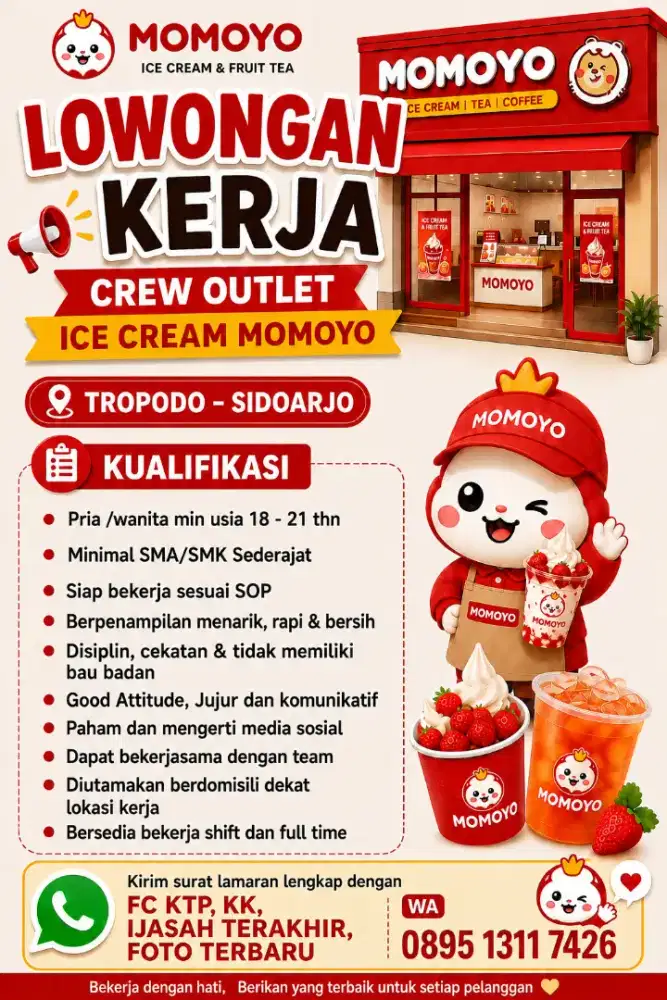 CREW OUTLET ICE CREAM. MOMOYO