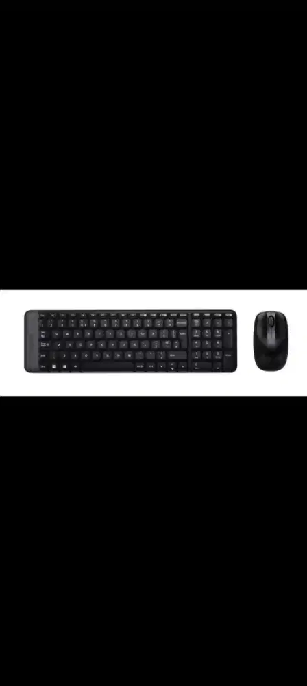 Keyboard dan Mouse Wireless Logitech Original