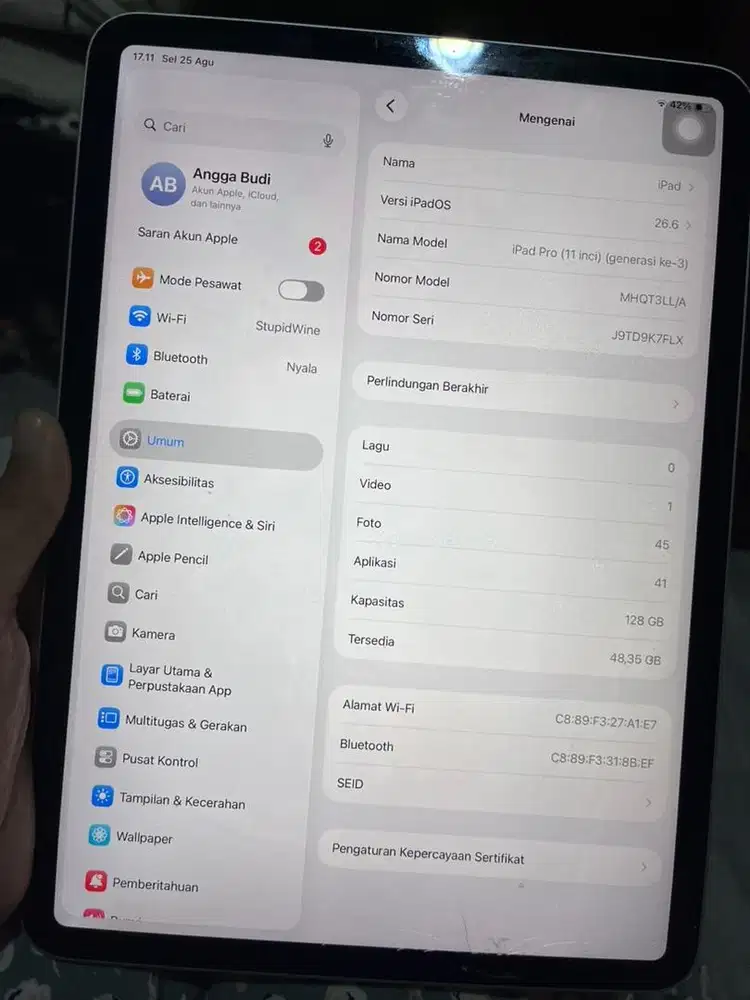 iPad Pro 11 inch gen 3