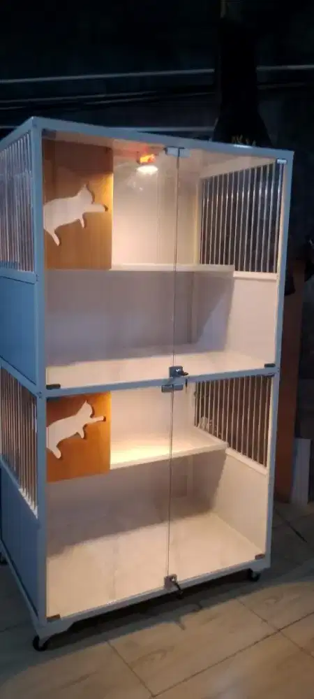 kandang kucing alumunium mewah