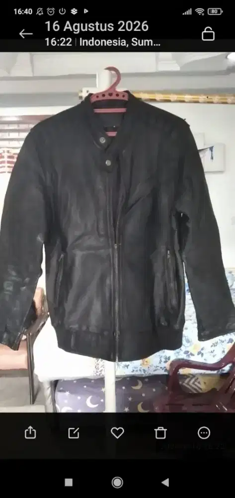 Jaket Kulit Pria Hitam
