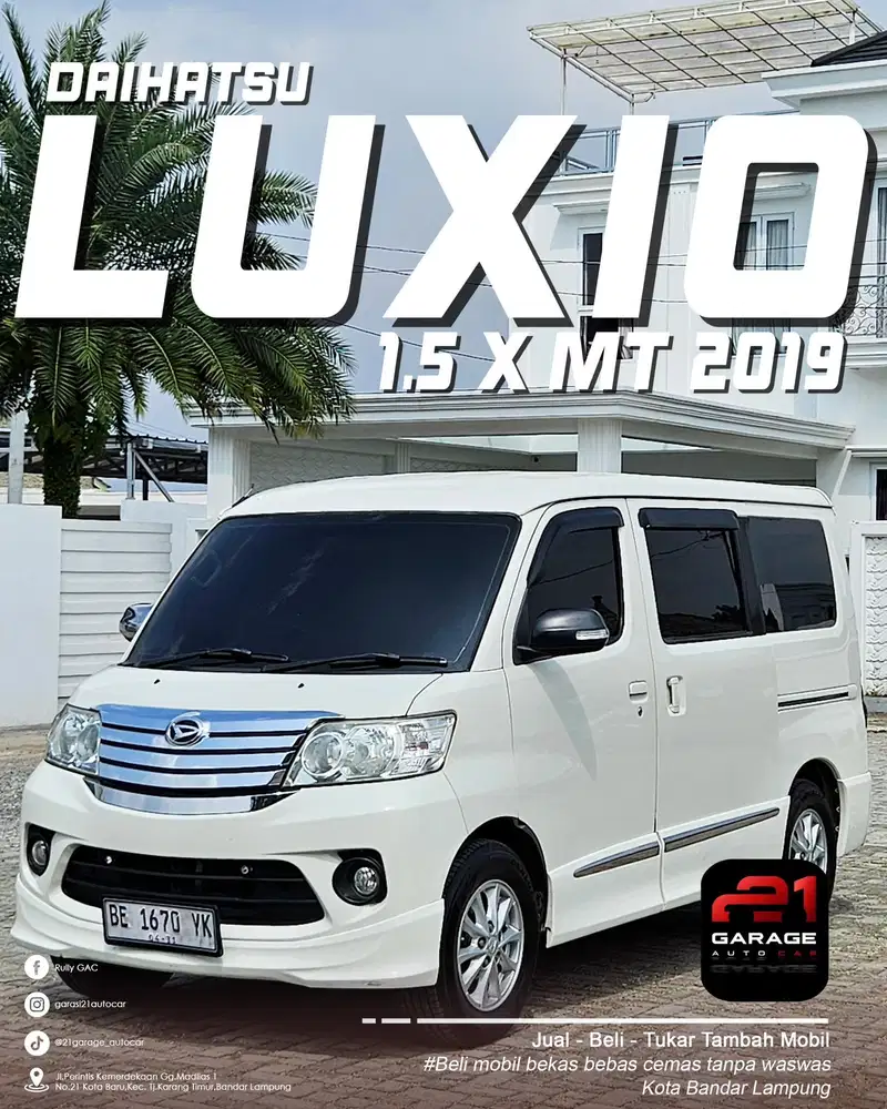 Daihatsu luxio 2019 X manual istimewa bukan bekas rental jual cepat