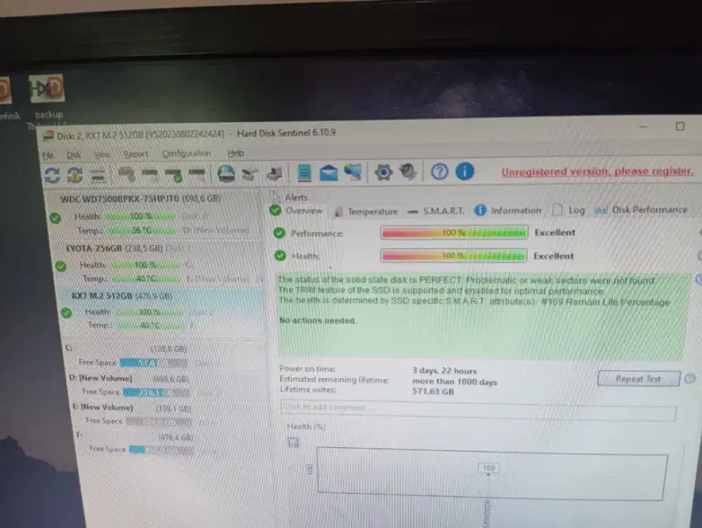 SSD M.2 RX7 512gb