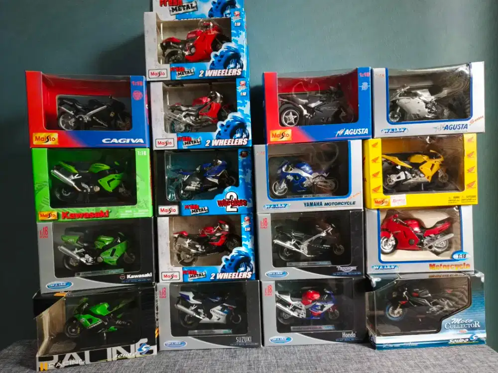 Diecast model motor gede (Moge) skala 1:18