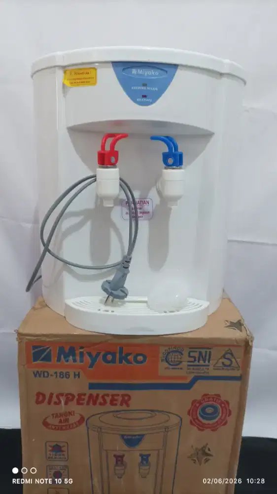 jual dispenser miyako wd 186 100% baru