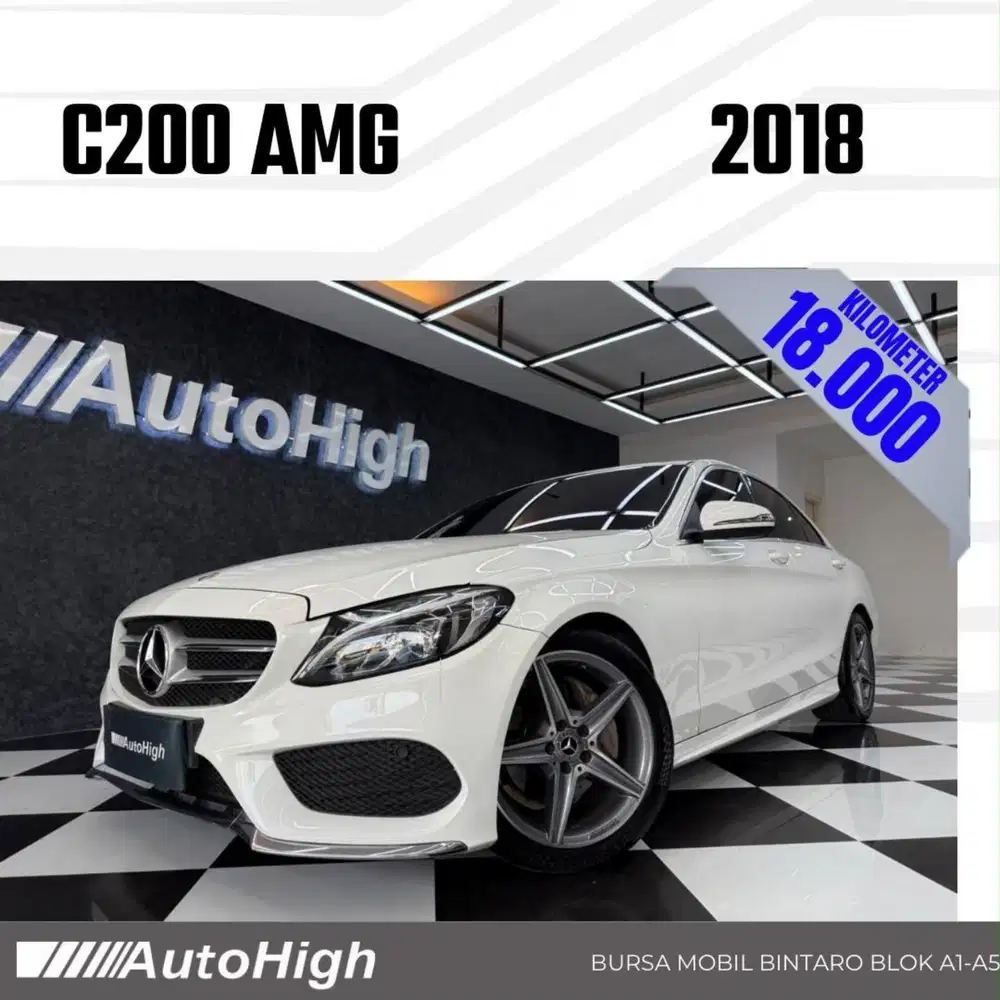 DP10% [Km18.000] C200 AMG 2018 White Reg 2017 #AUTOHIGH