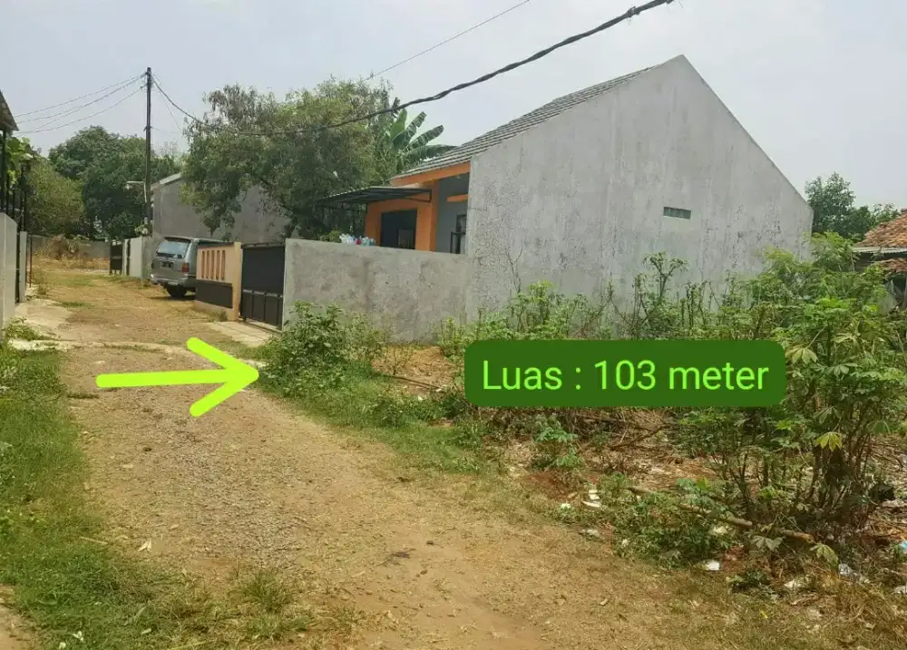Di Jual Tanah Kavling Jatisari Luas 103 Meter