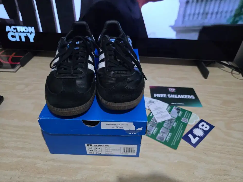 Adidas Samba OG B75807 Black White Gum US10 / 44 UK 9.5