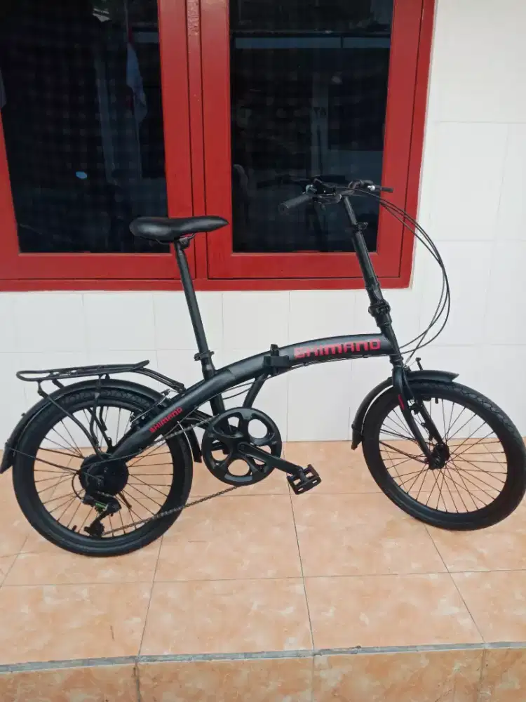 Sepeda Lipat BASIC PHOENIX 7 SPEED CUSTOM BAGUS UK.20 SIAP PAKE NEGO
