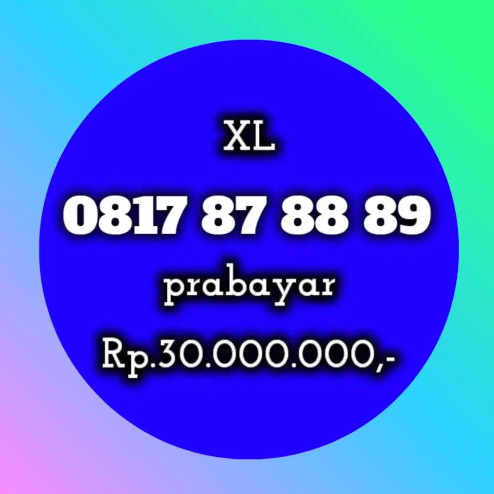 NOMOR CANTIK KOLEKSI XL 87 88 89