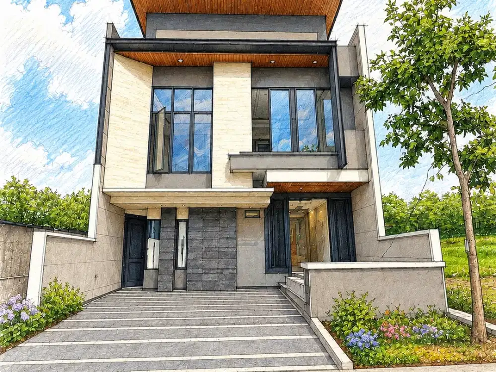 DIJUAL RUMAH CITRALAND UTAMA 4KT 2LT MODERN MINIMALIS DEKAT PASAR MODERN