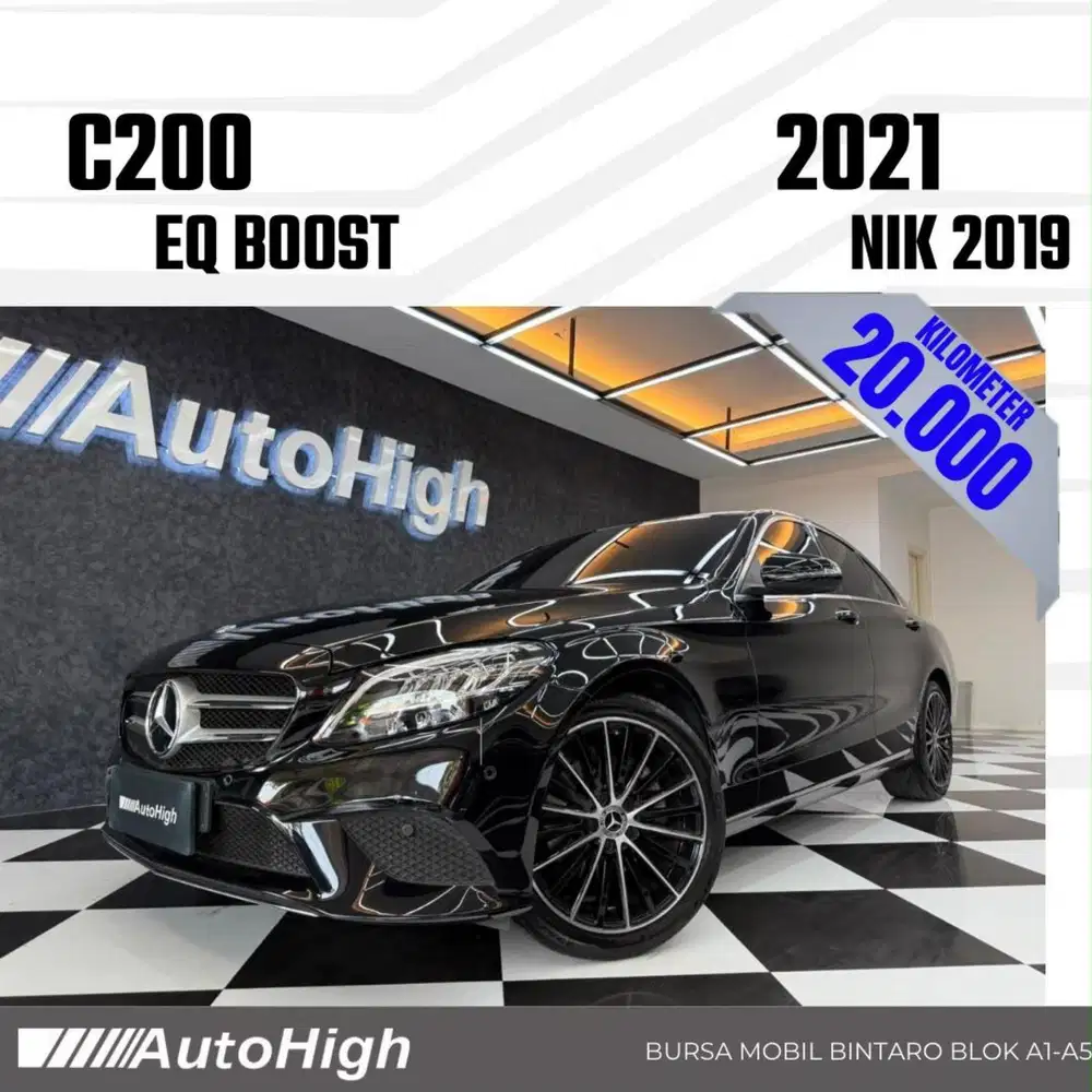 DP10% [Km20.000] C200 Avantgarde 2019 Black Reg 2018 #AUTOHIGH