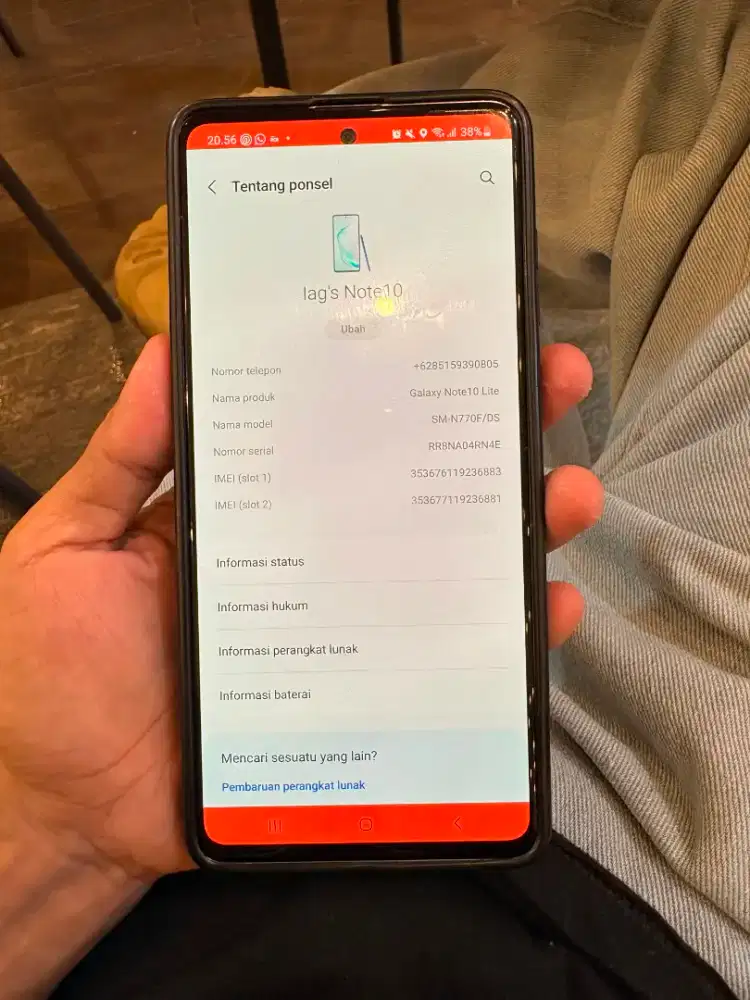 SAMSUNG GALAXY NOTE 10LITE
