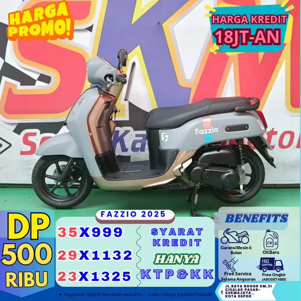 SERBUU DP 500rb Yamaha fazzio 2025 cash/Credit