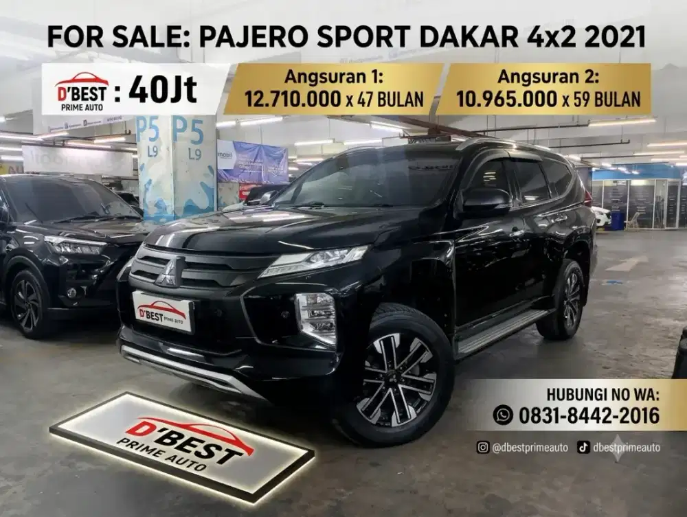 DI JUAL MITSUBISHI PAJERO DAKAR 4X2 AT 2021 MULUS Sunroof