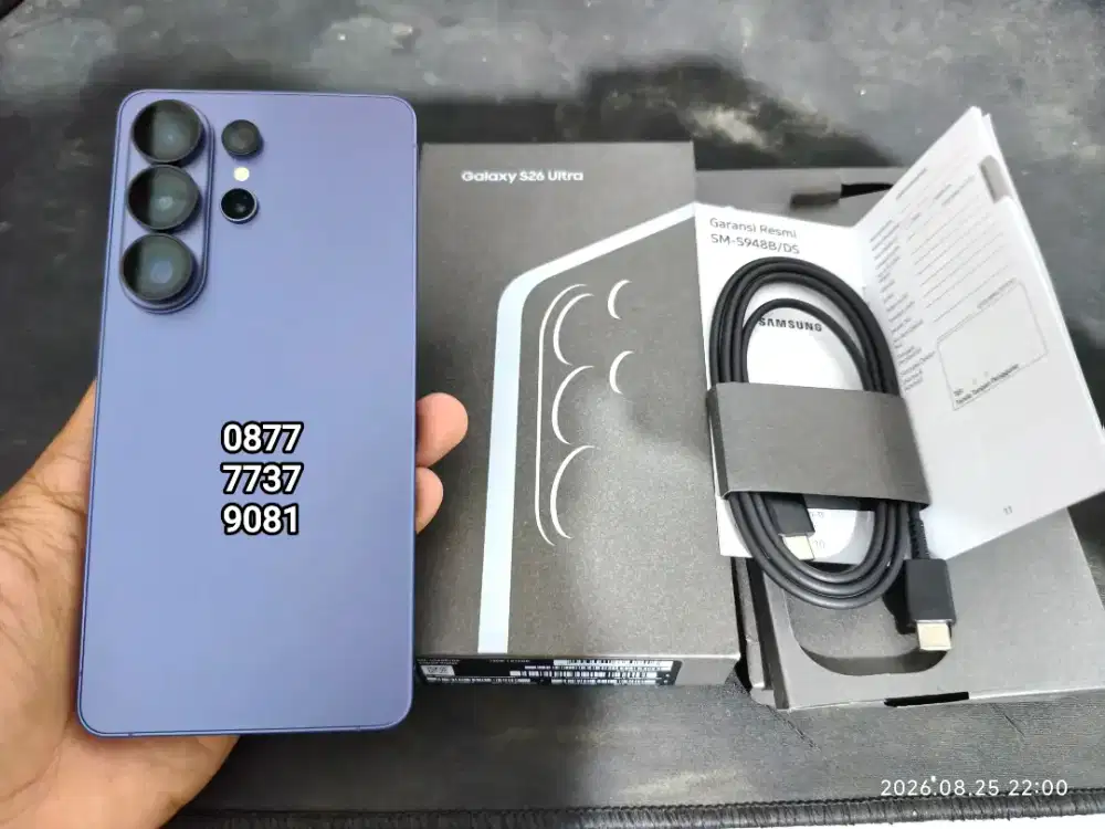 Samsung S26 Ultra Cobalt Violet 12/512 GB - Pemakaian 2 Bulan SEIN
