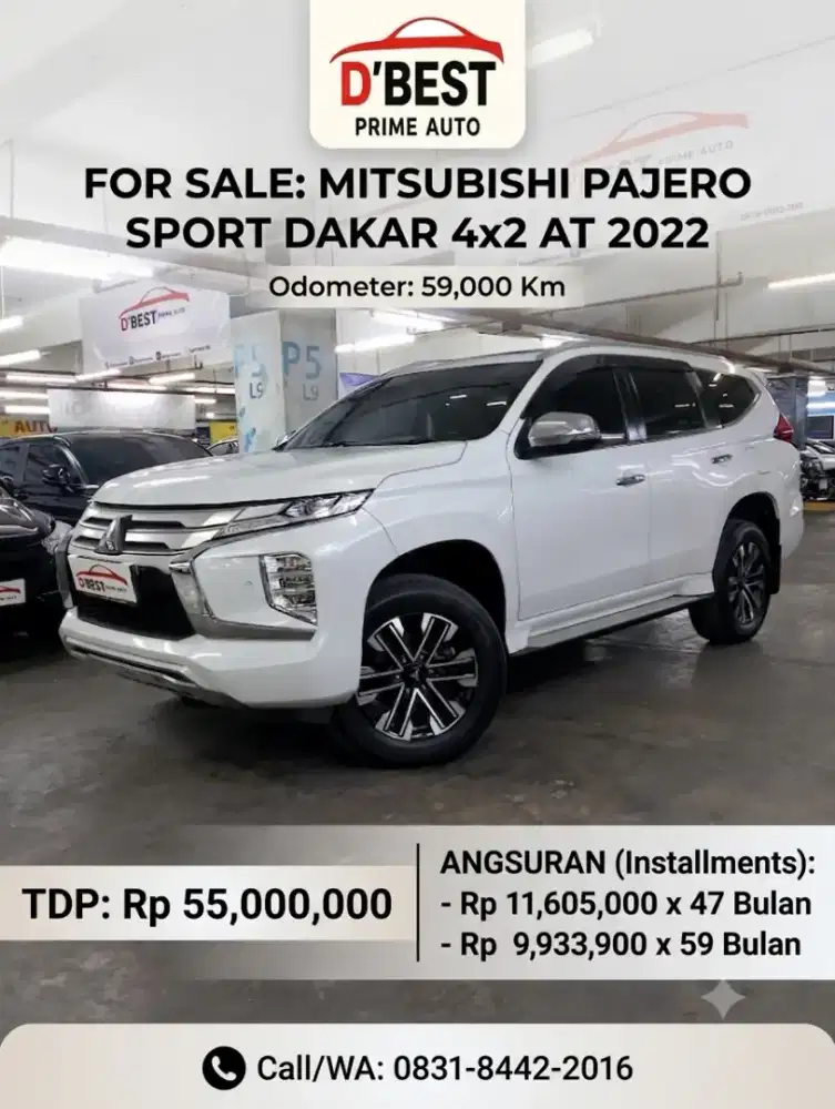 Mitsubishi Pajero Dakar 4x2 at 2022