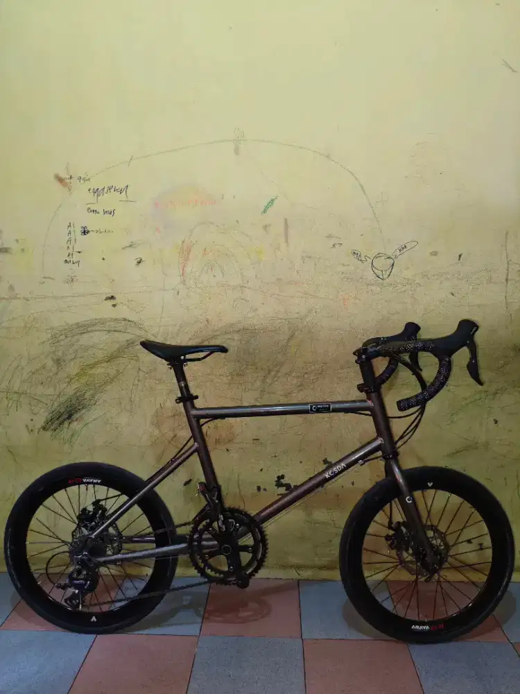 JUAL/BARTER Minivelo Kosda KSD-5 Full Spec (Sora 2x9 + Wheelset 451)