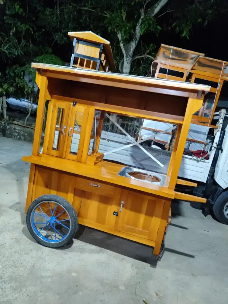 Sedia Gerobak Angkringan, Bakso Mie Ayam, Bubur, Sate, Soto, Pecel dll