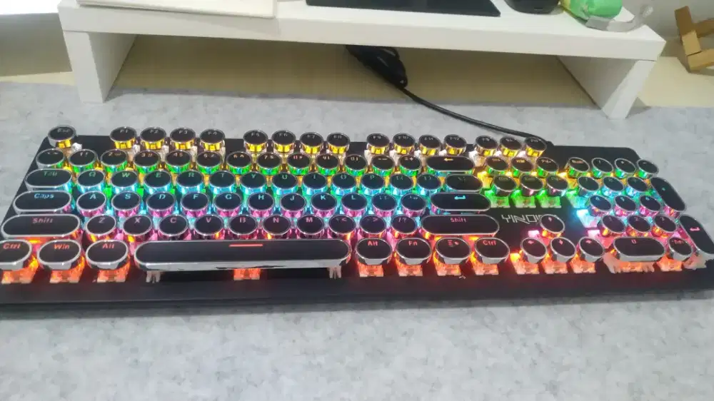 CIJI Keyboard Gaming ZK Mekanik Dengan 6 Warna RGB Colorful Light