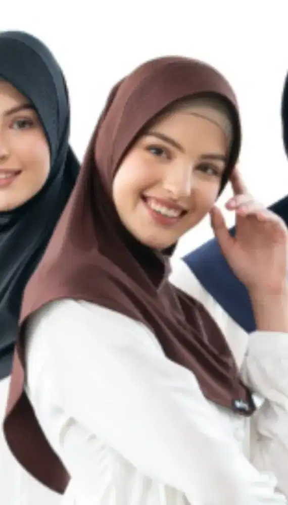 kerudung leya bergo berbahan jersey premium
