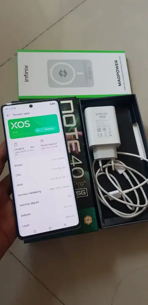 Jual BU INFINIX NOTE 40 PRO+ 5G RAM 12/256 FULLSET SECOND NO MINUS