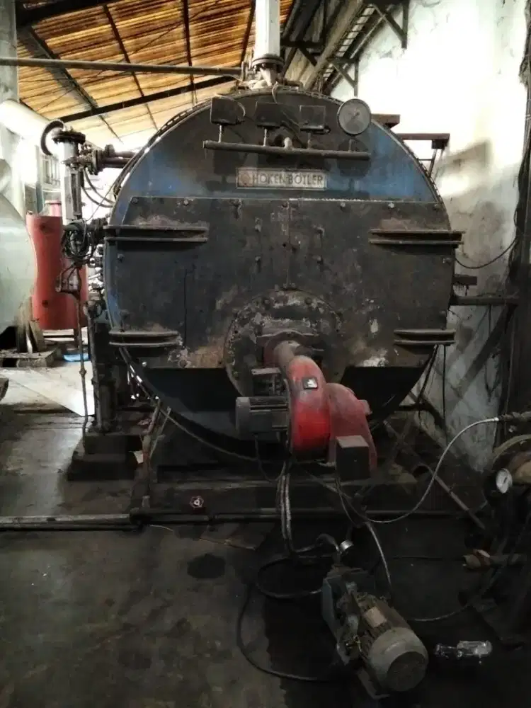 JUAL CEPAT STEAM BOILER HOKEN 1.5 TON TAHUN  1994
