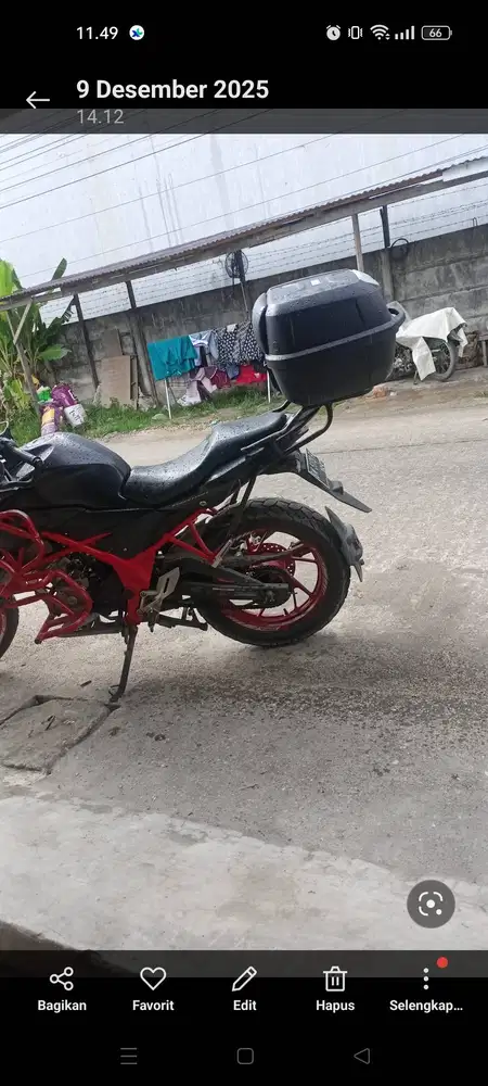 Dijual CB150R plat riau