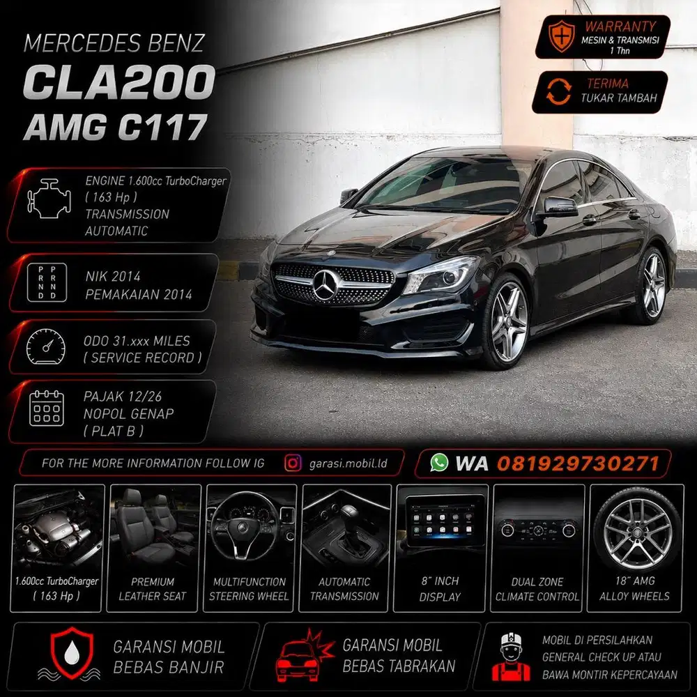 Mercy CLA200 AMG C117 2014