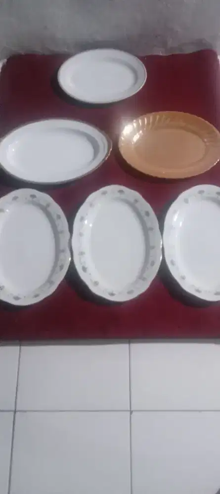 Piring oval 3 pcs