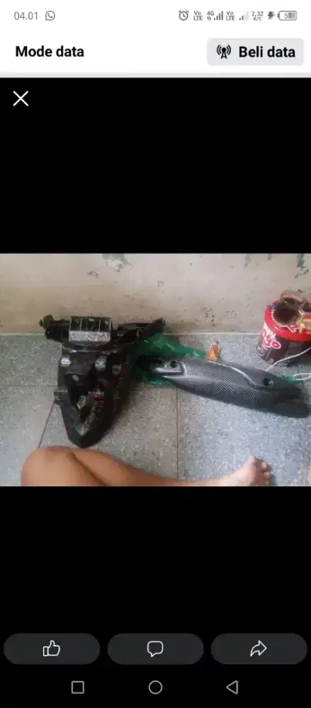 Spakbor nmax dan tameng kenalpot