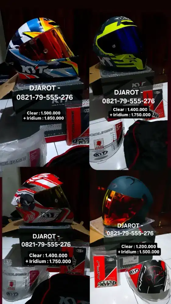 KKYT TT COURSE & KYT NFJ BNIB satuan boleh borongan boleh