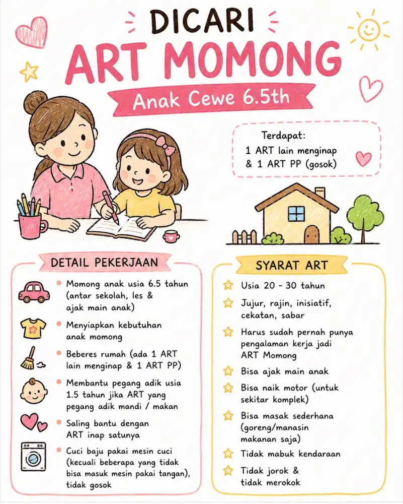 ART Momong Anak Cewe 6.5 Tahun