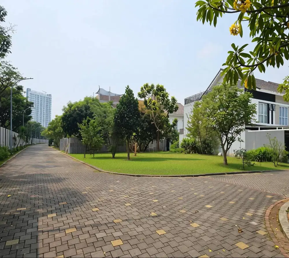 Tanah Kavling Hoek Sudah Sertifikat di Cluster Palm Spring JGC