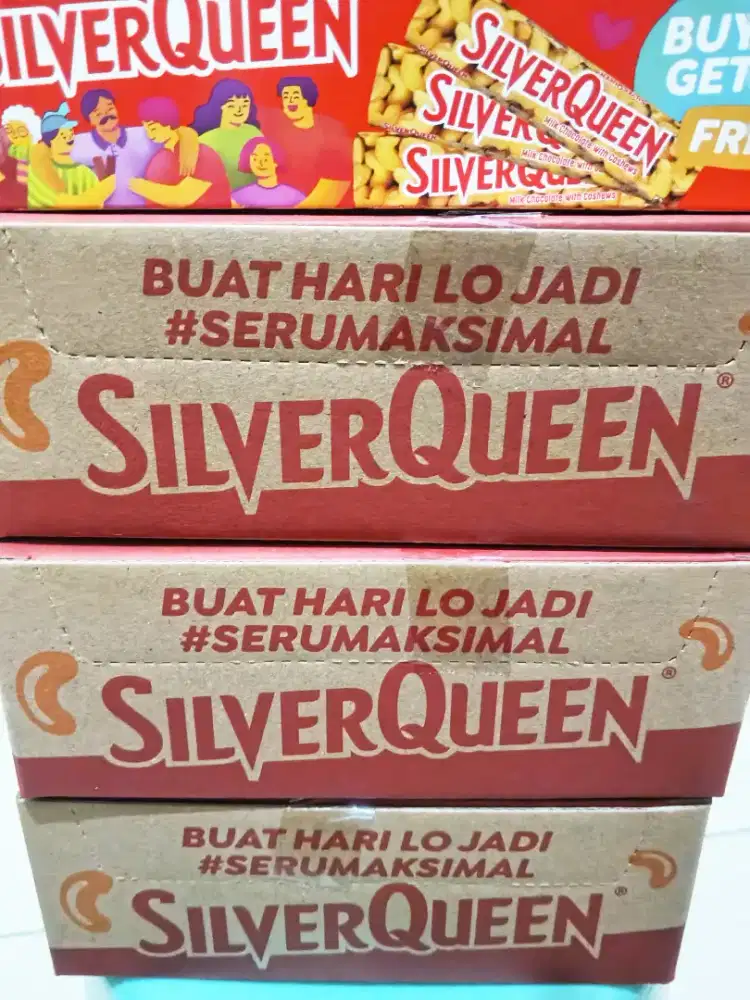Satu dus silverqueen mede besar 52gr murah bangeeet