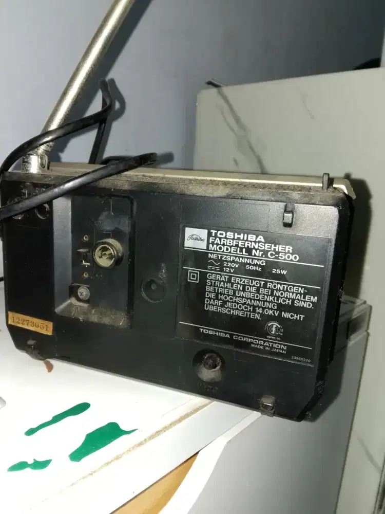 Tv vintage th 1980an asli japan