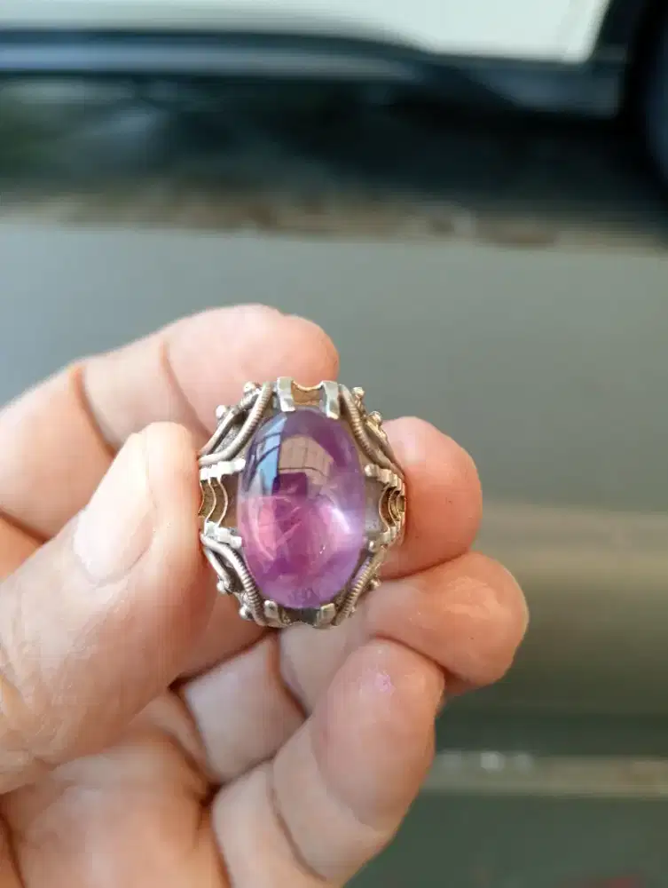 Cubung asli Kalimantan ring perak 925