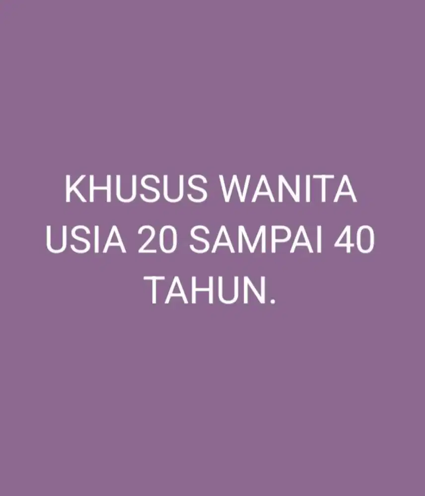 DIBACA DAN DIPAHAMI JIKA COCOK LANJUT CHAT
