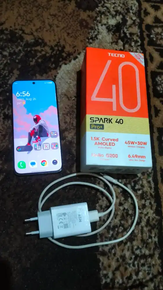 tecno spark 40 pro plus + ram 8/256 masih ada garansi