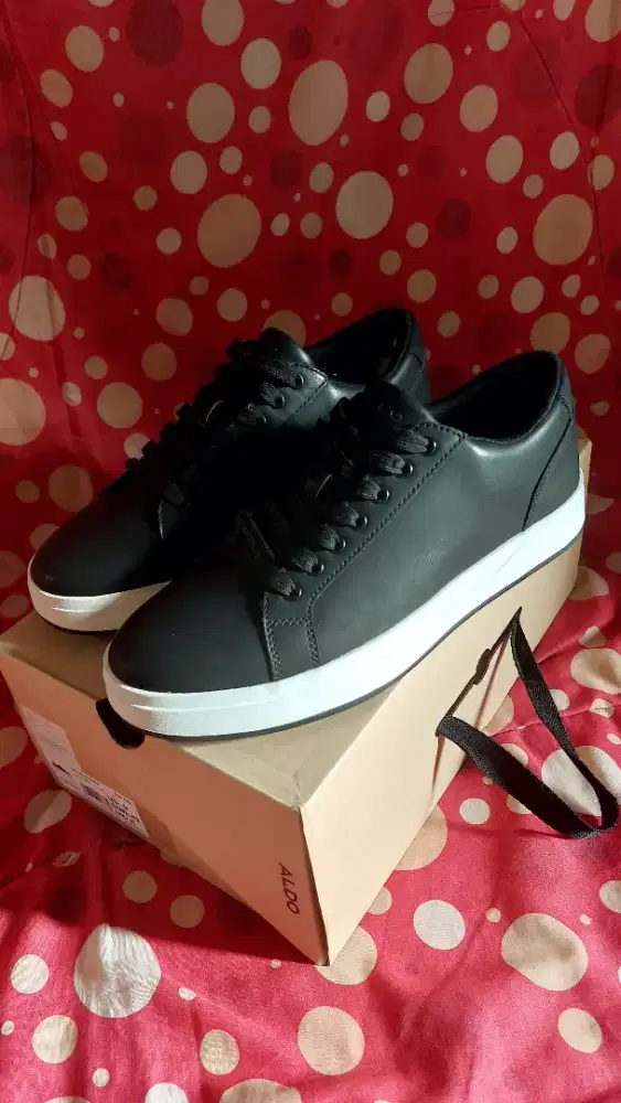 Sepatu Aldo Scottiee Casual Black 100% New Original Store Resmi