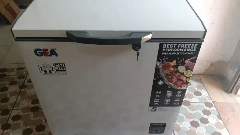 GEA CHEST FREEZER BOX PEMBEKU FROZEN BOX 210 LITER AB-208R