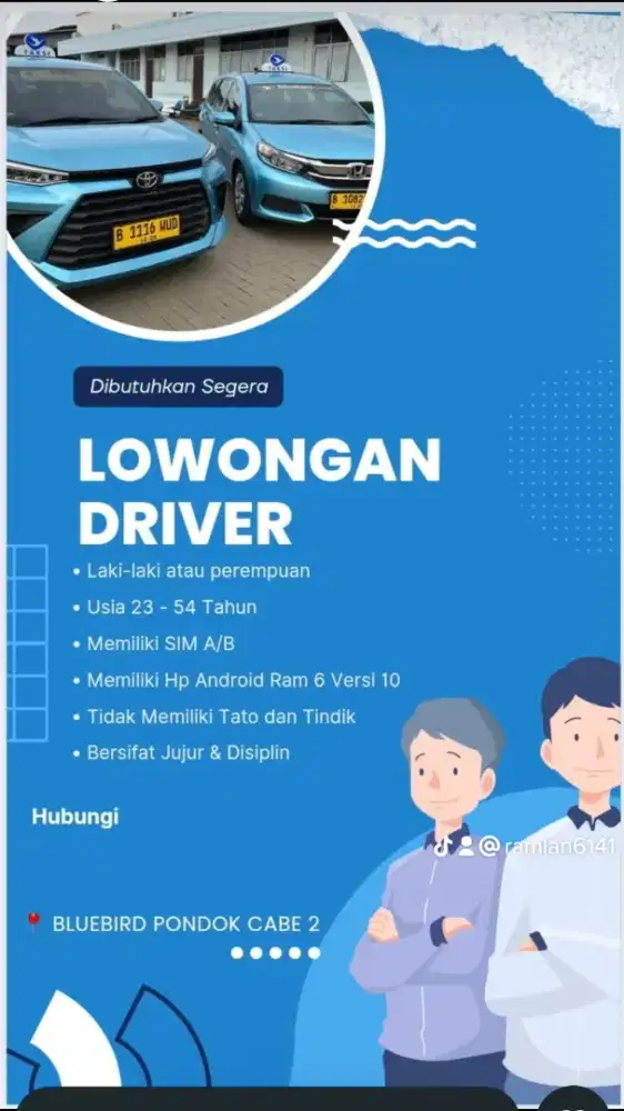 Butuh driver segera