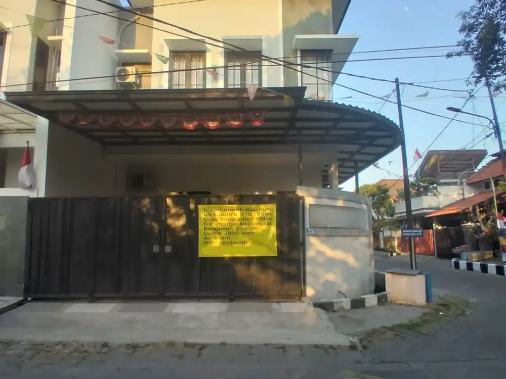 DIJUAL RUMAH NYAMAN MINIMALIS SEPERTI BARU DI RUNGKUT HARAPAN, SURABAYA
