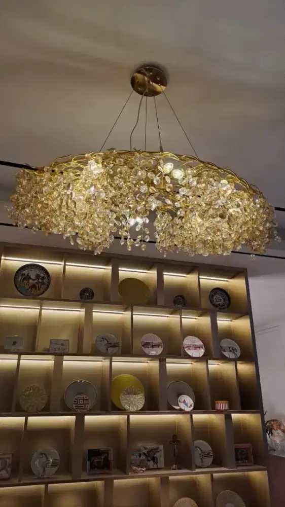 Jual lampu gantung crystal elegan
