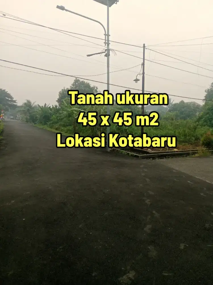 Dijual tanah kavling siap bangun lokasi kotabaru