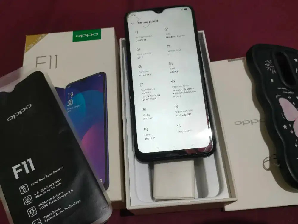 Jual Oppo F 11 Lkp ex Grs 4/128