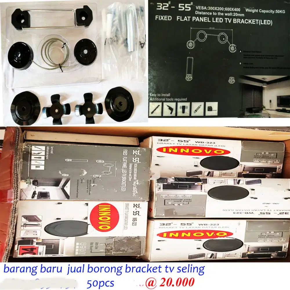 brecket TV model seling baru jual borongan