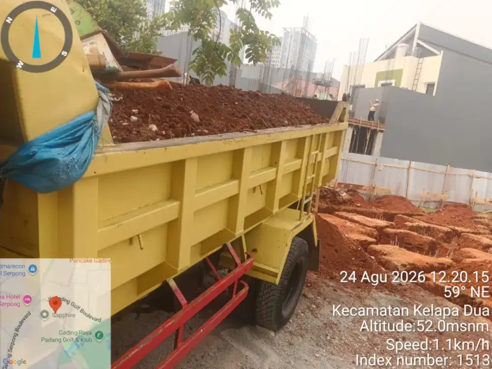 Jasa buang puing dan angkutan sampah proyek